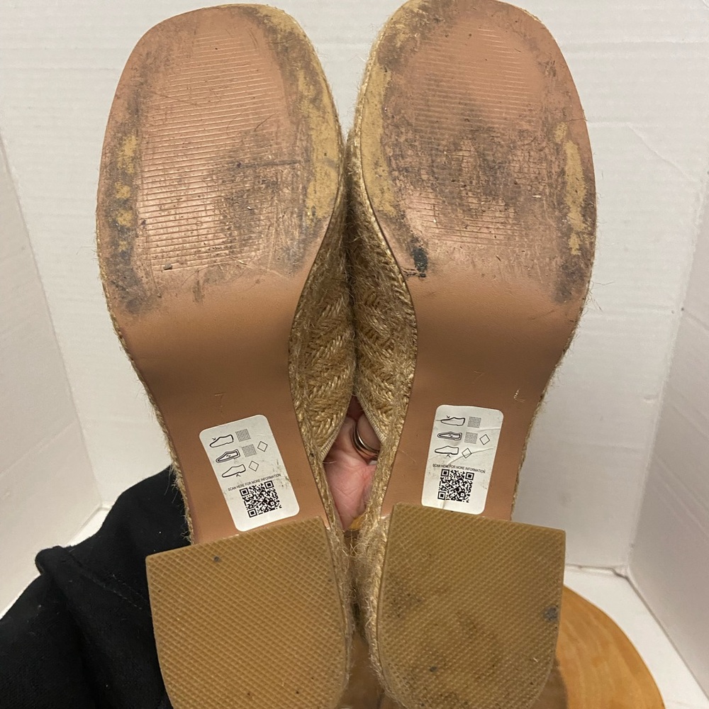 ASOS Raffia Burlap Block Heels - Picture 12 of 12